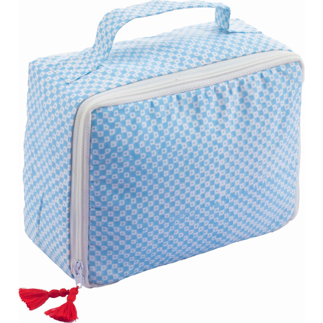 Paulette/Fiorella Toiletry Bag, Blue/Red