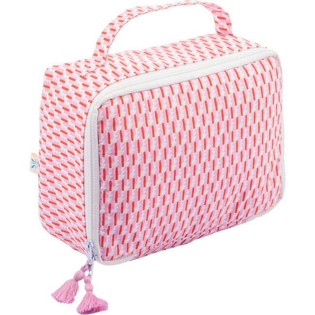 Ilana/Andrew Toiletry Bag, Pink/Red - Bags - 1