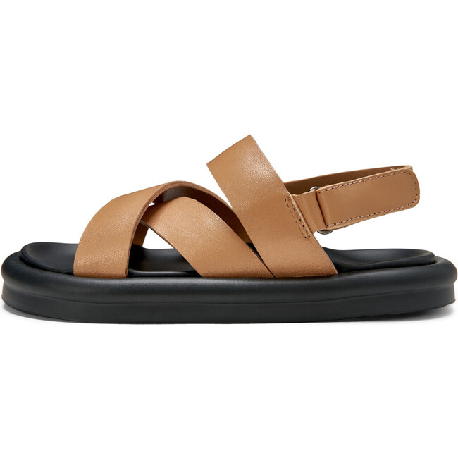 Rick Velcro Strap Leather Sandals, Beige - Sandals - 2