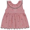 Clara Top, Cherry Gingham - Blouses - 1 - thumbnail