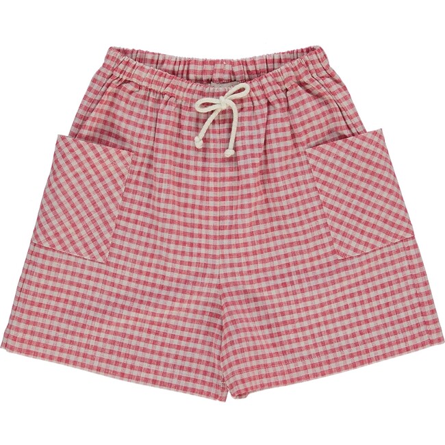 Claude Shorts, Cherry Gingham - Shorts - 1