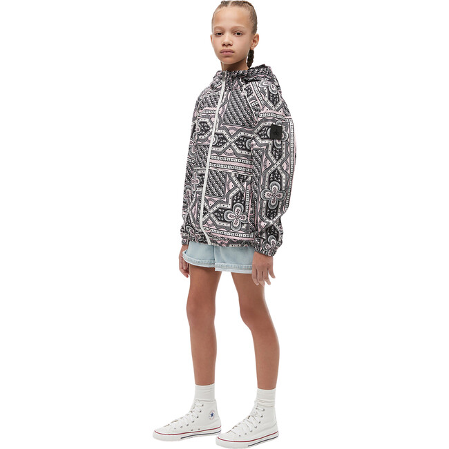 Highfield Printed Jacket Hood With An Elastic Opening, Pink