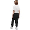 Kennedy Joggers With A Rib Knit Elastic Waistband, Black - Pants - 2