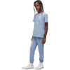 Plaxton T-shirt With Raised Logo On Sleeve, Blue - Tees - 1 - thumbnail