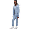Kennedy Zip Hoodie With Integrated Hood, Blue - Sweatshirts - 1 - thumbnail