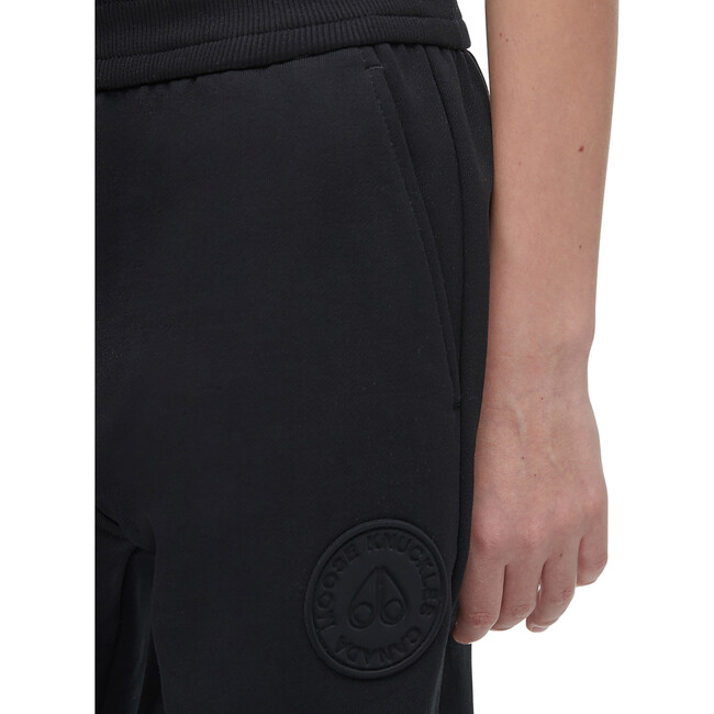 Kennedy Joggers With A Rib Knit Elastic Waistband, Black - Pants - 3