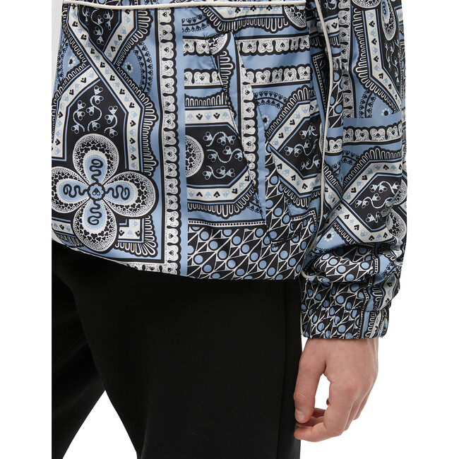 Highfield Printed Jacket Hood With An Elastic Opening, Blue - Jackets - 4