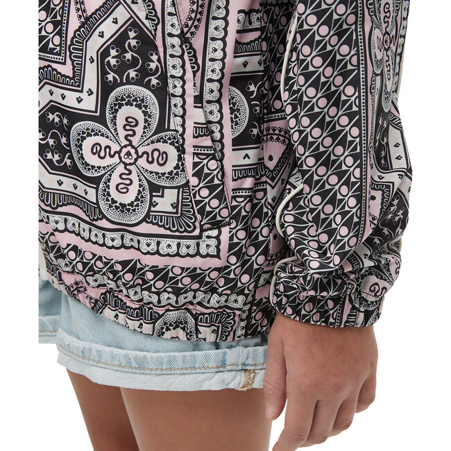 Highfield Printed Jacket Hood With An Elastic Opening, Pink - Jackets - 4