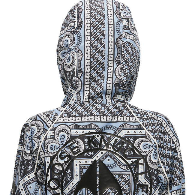 Highfield Printed Jacket Hood With An Elastic Opening, Blue - Jackets - 5
