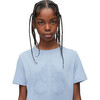 Plaxton T-shirt With Raised Logo On Sleeve, Blue - Tees - 3 - thumbnail