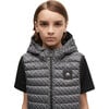 Air Down Printed Vest With Zip Pockets, Grey - Vests - 3