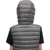 Air Down Printed Vest With Zip Pockets, Grey - Vests - 5