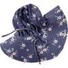 Ditsy Floral Tie-Strap Swim Hat, Grey Blue - Hats - 3