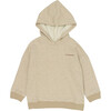 Nori Long Cuff Sleeve Pull-Over Hoodie, Taupe - Sweatshirts - 1 - thumbnail