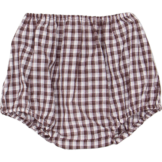 Lotus Baby Check Bloomer, Chocolate