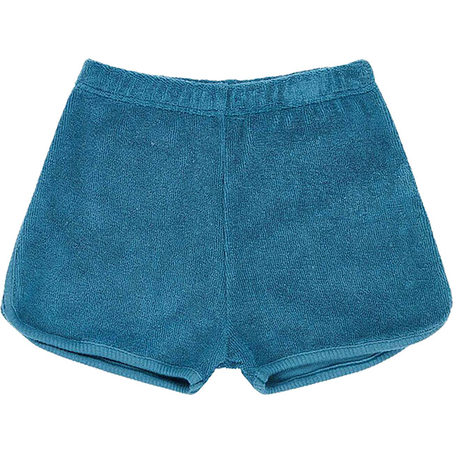 Leek Baby Towelling Shorts, Ocean Blue