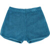 Leek Baby Towelling Shorts, Ocean Blue - Shorts - 1 - thumbnail