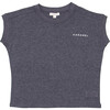 Cress Cuff Sleeve T-Shirt, Grey - Shirts - 1 - thumbnail