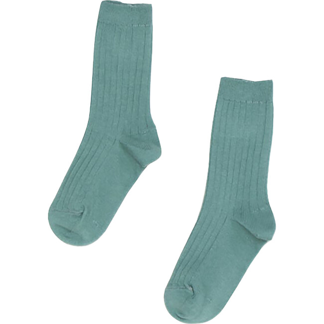 Ankle Rib Socks, Olive