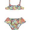 Sago Ruffle Print Bikini, Vintage Floral - Swim Trunks - 1 - thumbnail