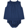 Alberta Seersucker Polka Dot Set, Black - Mixed Apparel Set - 1 - thumbnail
