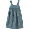 Abelia Square Neck Geo Print Dress, Blue - Dresses - 1 - thumbnail