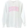 Women's Personalized Year BDAY Energy Sweatshirt, White - Sweatshirts - 1 - thumbnail