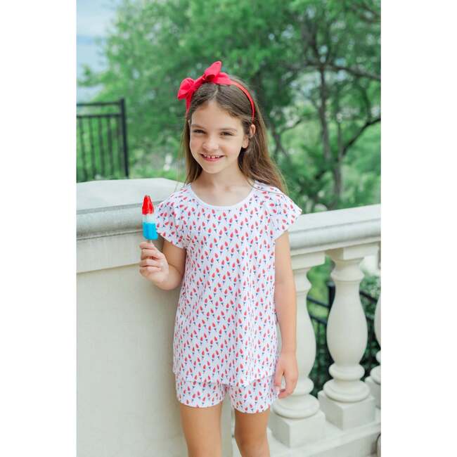 Emery Girls' Short Set, Patriotic Popsicles - Mixed Apparel Set - 2