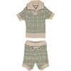 Milo Set, Sage Stripe - Mixed Apparel Set - 1 - thumbnail