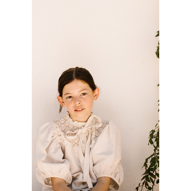 Milja Blouse,  Antique White - Blouses - 3