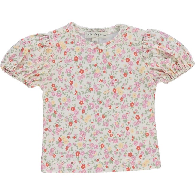 Adele Baby Tee, Garden Floral - T-Shirts - 1