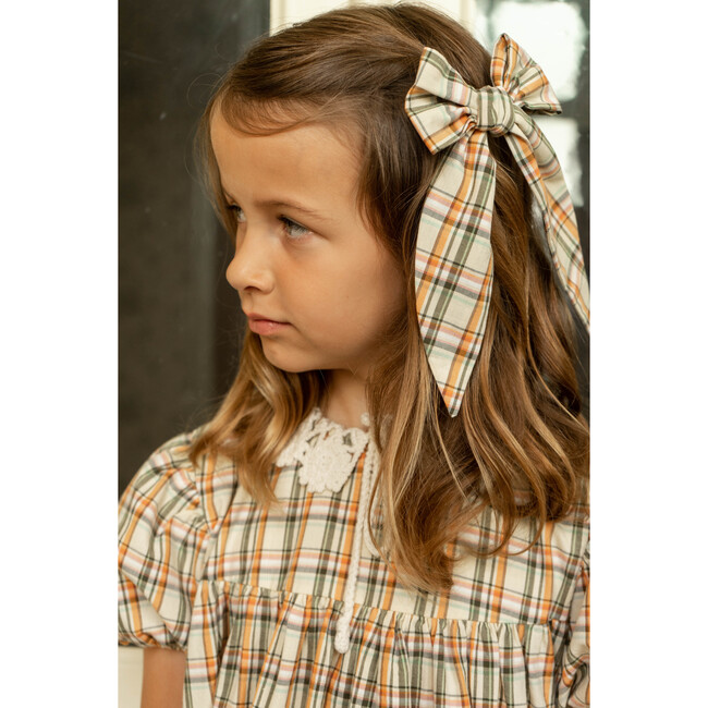 Astrid Big Bow, Prairie Check - Hair Accessories - 2