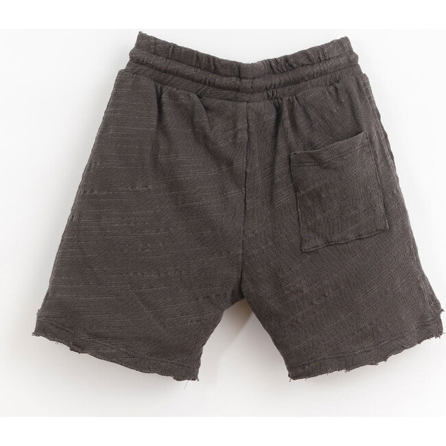 Heathered Jersey Drawstring Shorts, Black - Shorts - 2