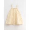 Linen Ruffle Top Tiered Dress, Cream - Dresses - 2