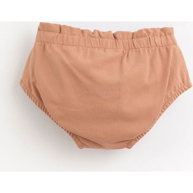 Solid Ruffle Waist Bloomers, Rust - Bloomers - 2