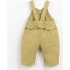 2-Wooden Buttoned Overalls, Green - Overalls - 2