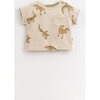 All-Over Salamander Graphic Print Unfinished Hem T-Shirt, White - Tees - 1 - thumbnail