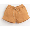 Cinched Waist Drawstring Shorts, Orange - Shorts - 1 - thumbnail
