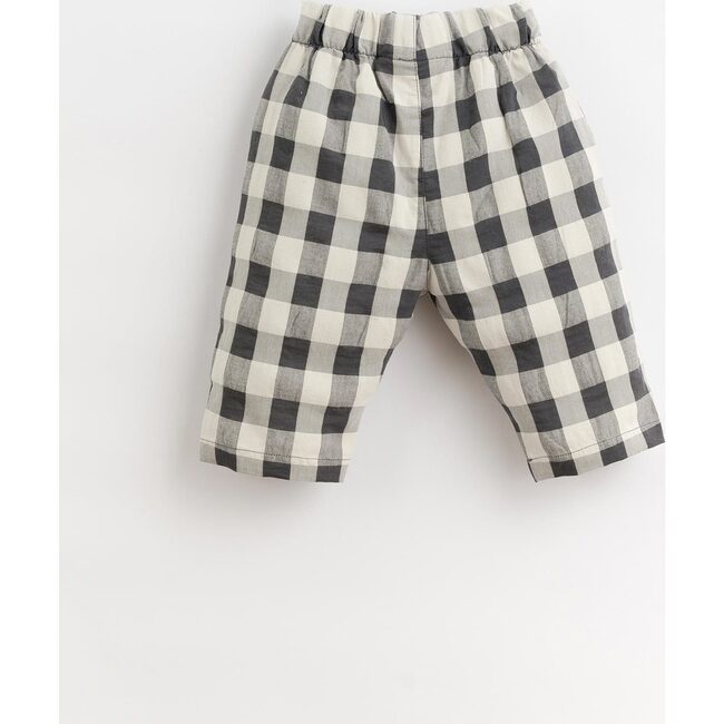 Woven Checked Pants, Black And White - Pants - 2
