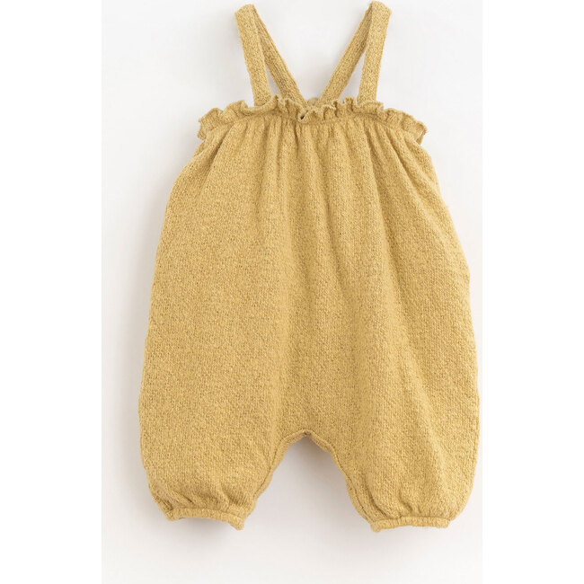 Ruffle Chest Jumpsuit, Mustard