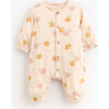 All-Over Blowfish Graphic Print Jersey Romper, Pink And Yellow - Rompers - 1 - thumbnail