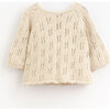 Knit Buttoned Cardigan, Natural - Cardigans - 2
