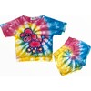 Poodle Tie-Dye T-Shirt And Shorts Set, Multicolors - Mixed Apparel Set - 1 - thumbnail
