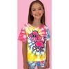 Poodle Tie-Dye T-Shirt And Shorts Set, Multicolors - Mixed Apparel Set - 2
