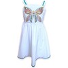 Crystal Butterfly Sundress, White And Blue - Dresses - 1 - thumbnail