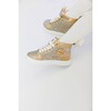 Crystal Hologram Hightop Shoes, Gold - Dress Shoes - 3