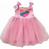 3D Rainbow Heart Tulle Dress, Pink - Dresses - 1 - thumbnail