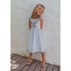 Crystal Butterfly Sundress, White And Blue - Dresses - 4