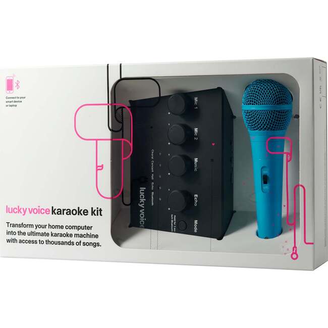 Lucky Voice Karaoke Machine 2.0 - Blue (Bluetooth)