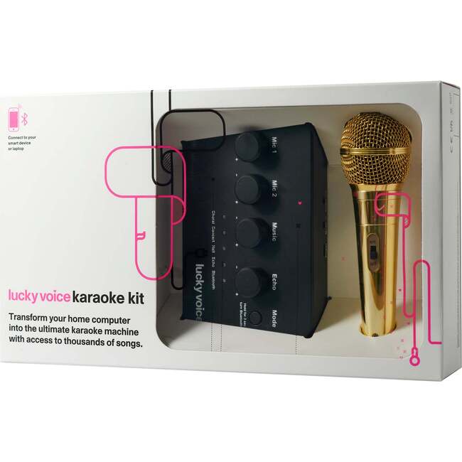 Lucky Voice Karaoke Machine 2.0 - Gold (Bluetooth)